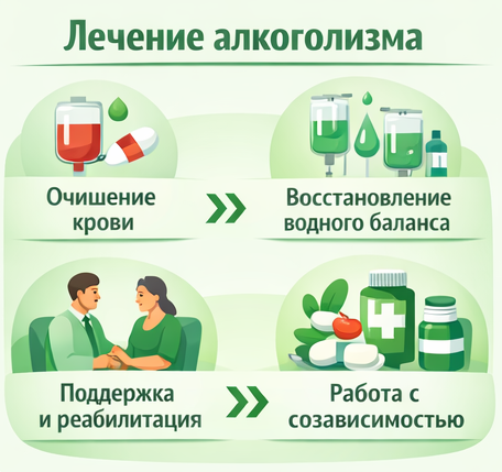 лечение алкоголизма в Выксе этапы